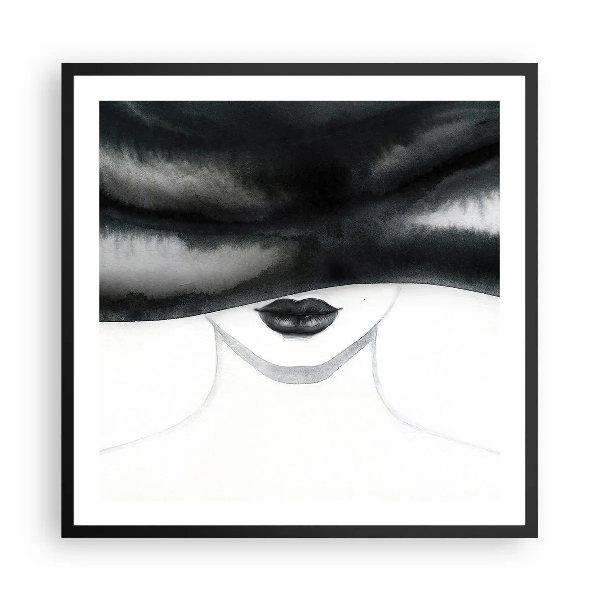 Poster in cornice nera - Il segreto dei sensi - 60x60 cm