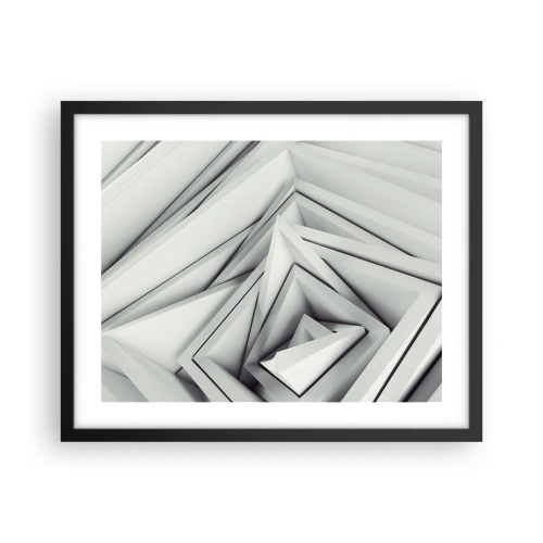 Poster in cornice nera - Germogli spigolosi - 50x40 cm