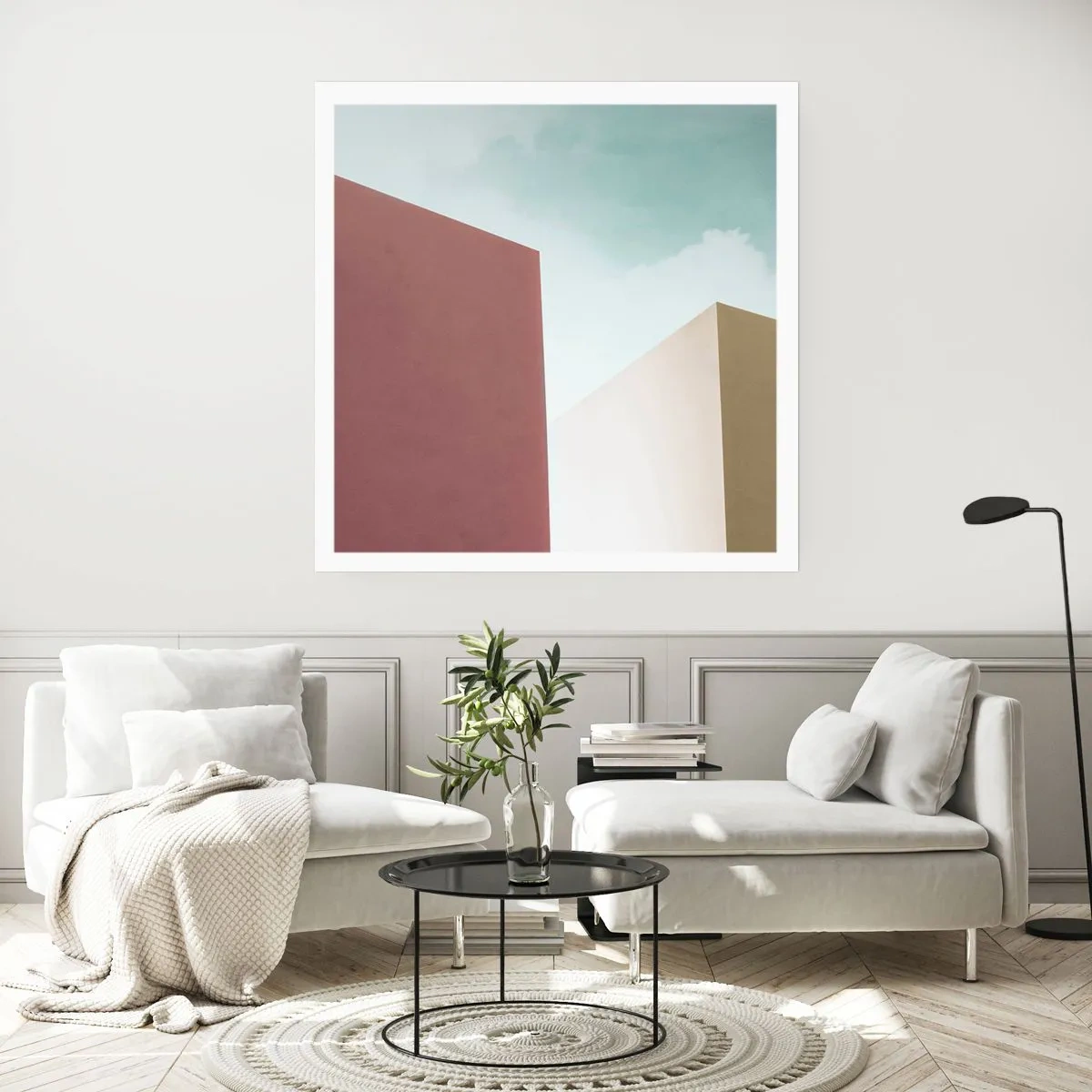 Poster - Geometria di un'estate assolata - 40x40 cm