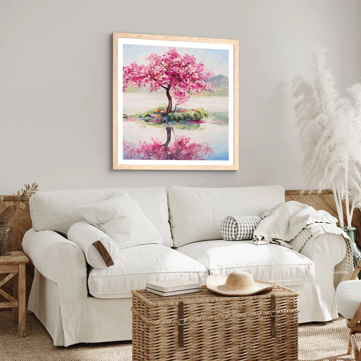 Poster in cornice rovere chiaro - La festa della primavera - 30x30 cm