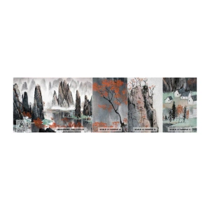 Campione di Fotomurale Premium Canvas - Protettori potenti - Astrazione, Fantasia, Paesaggio - 100x30 cm