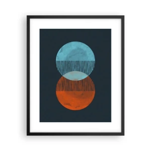 Poster in cornice nera - Fantasia astronomica - 40x50 cm