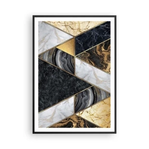 Poster in cornice nera - Pietra su pietra - 70x100 cm
