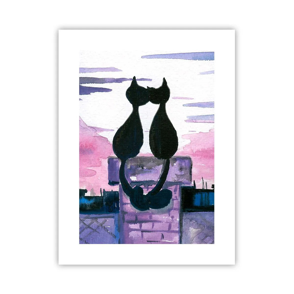 Poster - Appuntamento sotto la luna - 30x40 cm