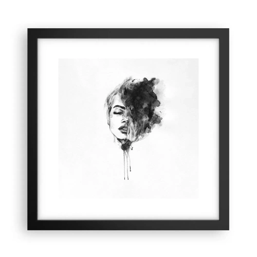 Poster in cornice nera - Cosa sogna la ragazza - 30x30 cm