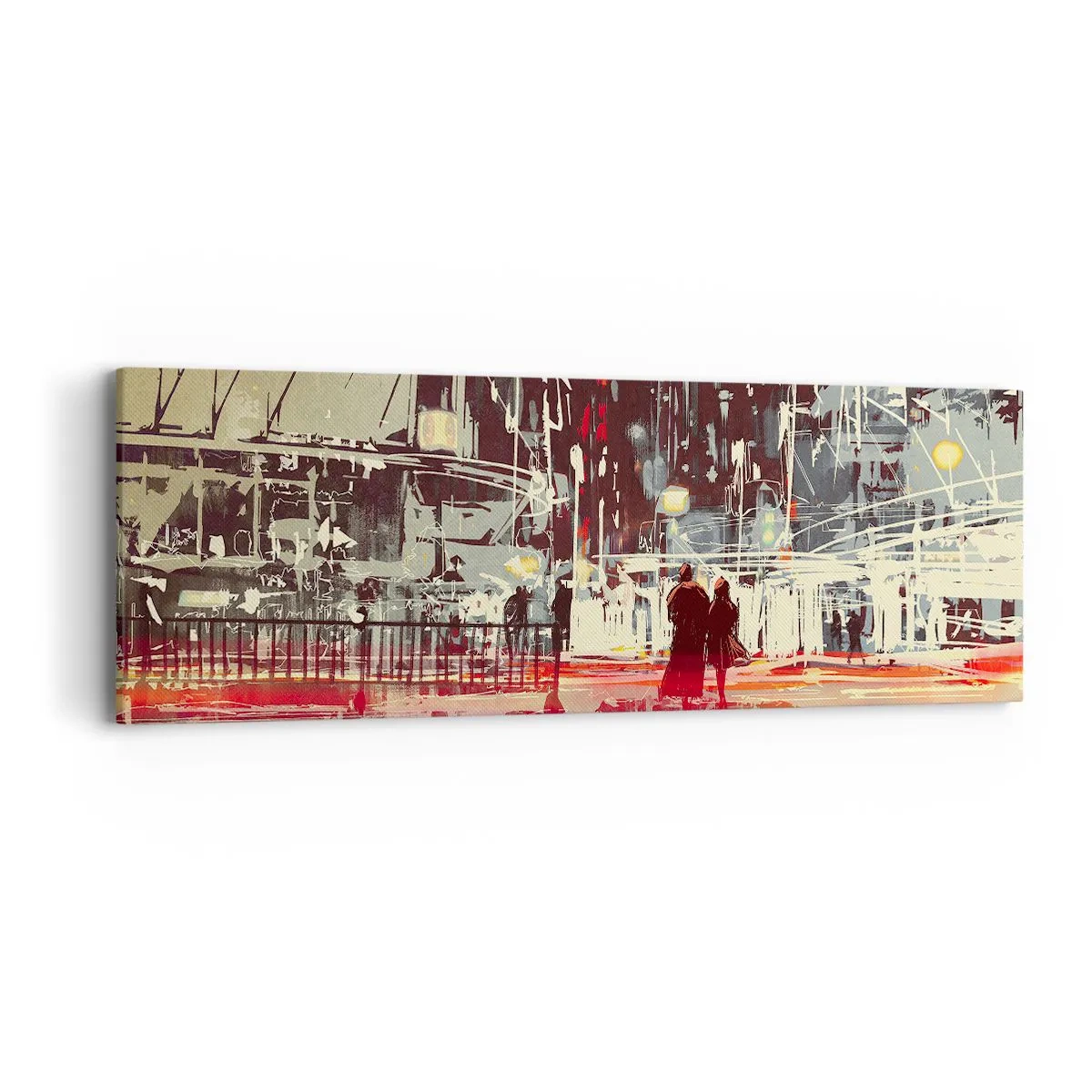 Quadro su tela - Stampe su Tela - Viaggio nella grande città - 90x30 cm
