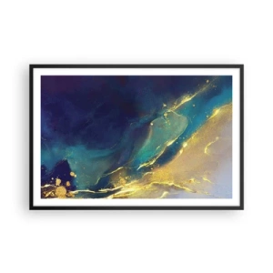 Poster in cornice nera - La palude dorata - 91x61 cm