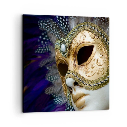 Quadro su tela - Stampe su Tela - Ritratto di Venezia in oro - 60x60 cm