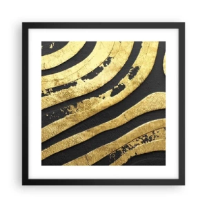 Poster in cornice nera - Tutto scorre - 40x40 cm