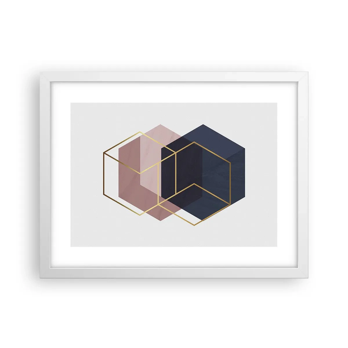 Poster in cornice bianca - La forza della semplicità - 40x30 cm