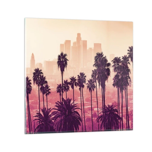 Quadro su vetro - Paesaggio della California - 30x30 cm