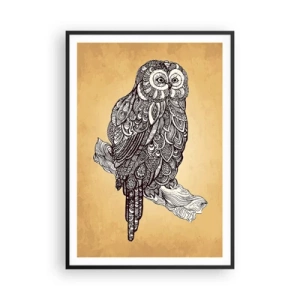 Poster in cornice nera - Delicati ghirigori di saggezza - 70x100 cm