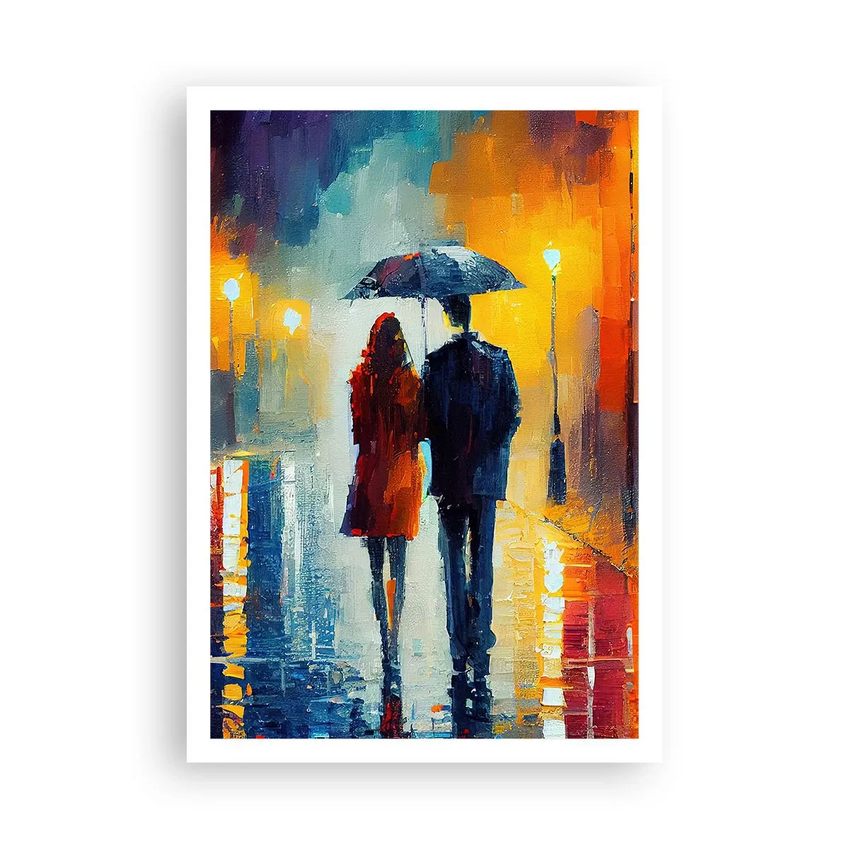 Poster - Insieme la notte è colorata - 70x100 cm