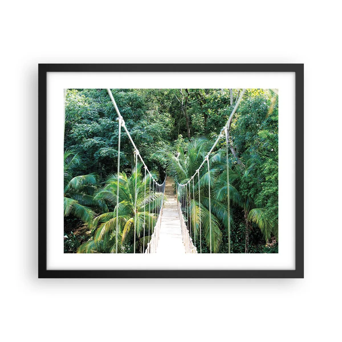 Poster in cornice nera - Welcome to the jungle! - 50x40 cm