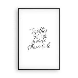 Poster in cornice nera - Anche tu lo senti? - 61x91 cm