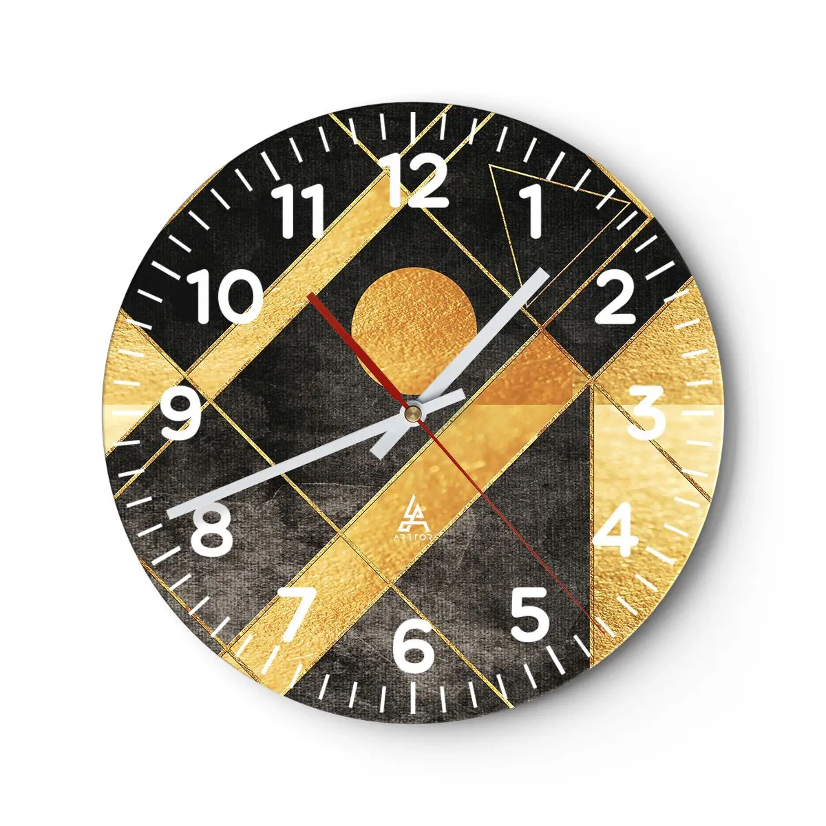 Orologio da parete - Orologio in Vetro - Sole del deserto - 40x40 cm