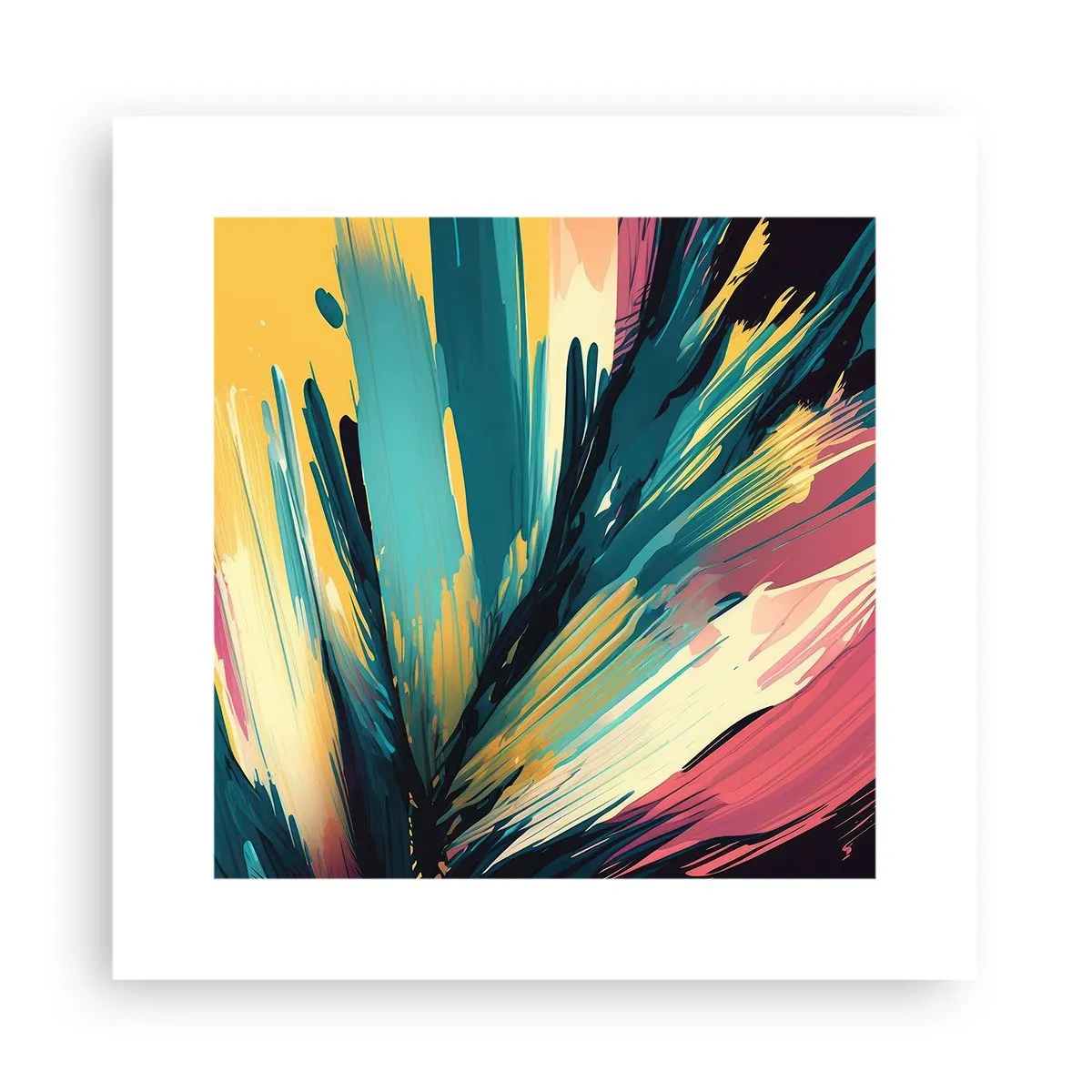 Poster - Composizione: esplosione di gioia - 30x30 cm