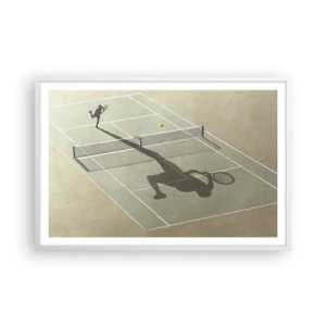Poster in cornice bianca - Sconfiggere se stesso - 91x61 cm
