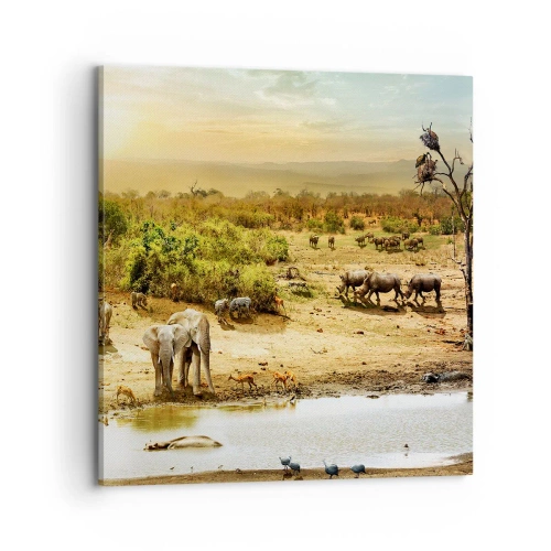 Quadro su tela - Stampe su Tela - "Un fiume usciva da Eden…" - 70x70 cm