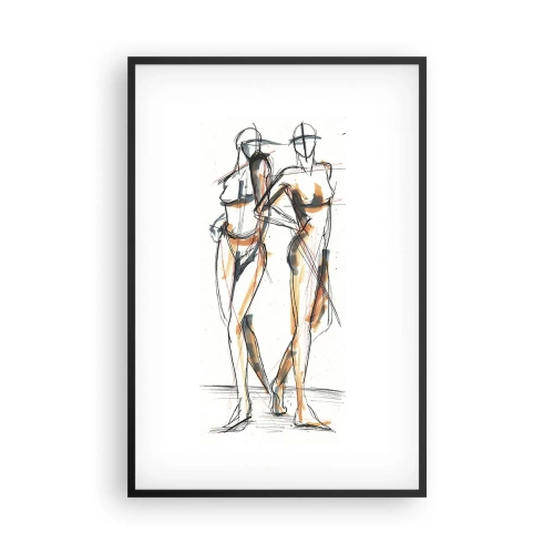 Poster in cornice nera - Studio di armonia - 61x91 cm