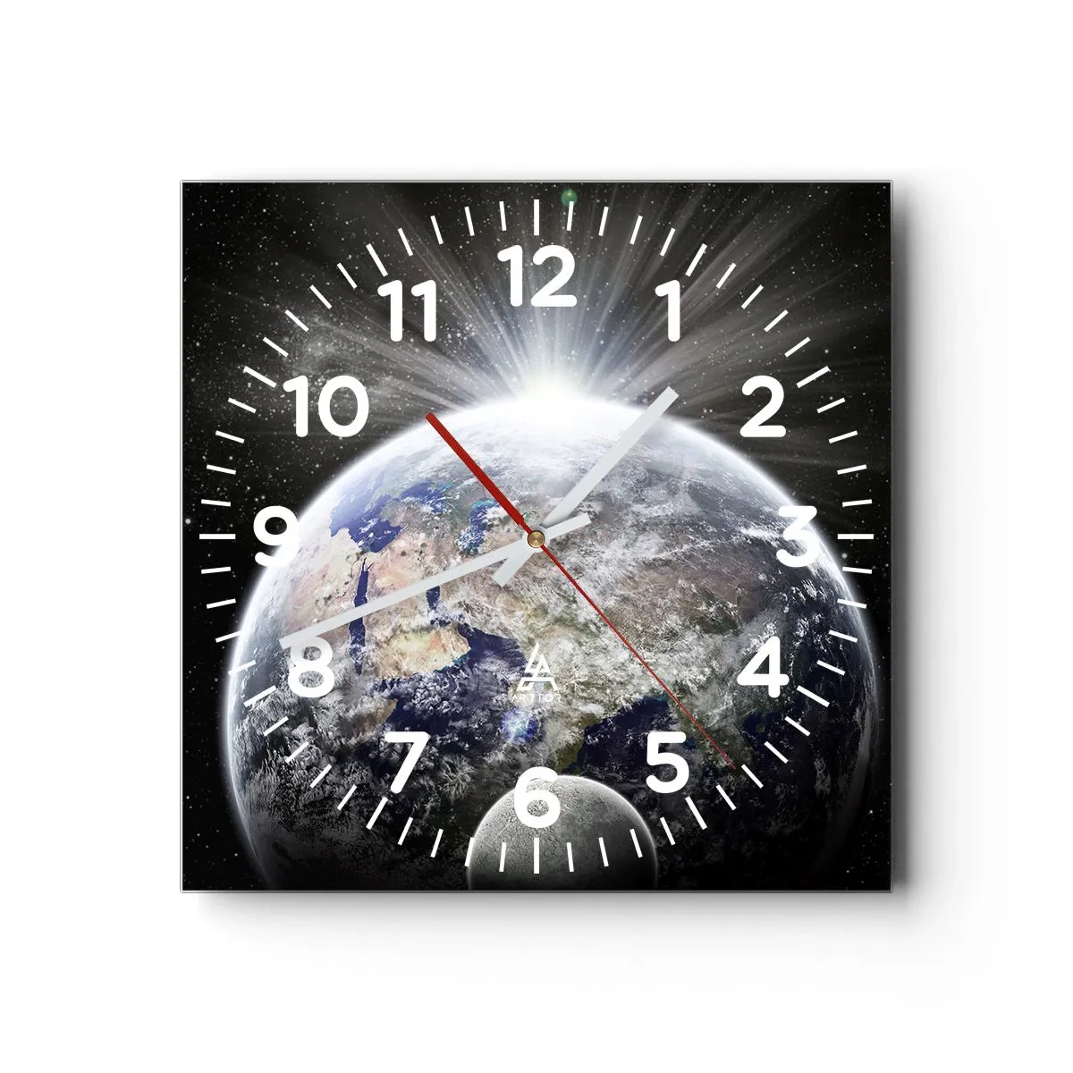 Orologio da parete - Orologio in Vetro - In pieno splendore - 30x30 cm