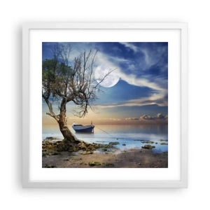 Poster in cornice bianca - È la fine o l'inizio? - 40x40 cm