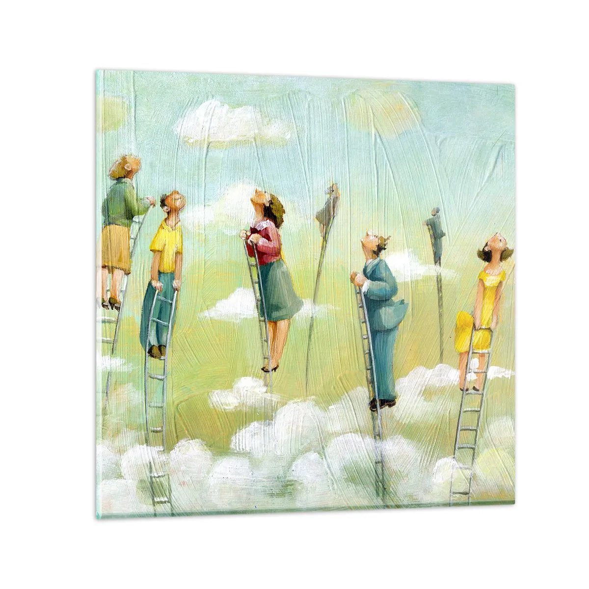 Quadro su vetro - Seguendo i propri sogni - 40x40 cm