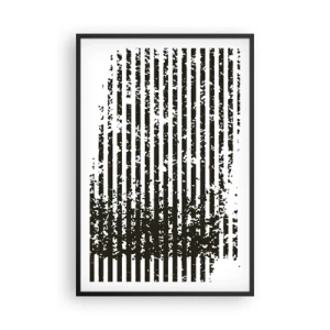 Poster in cornice nera - Ritmo e rumore - 61x91 cm