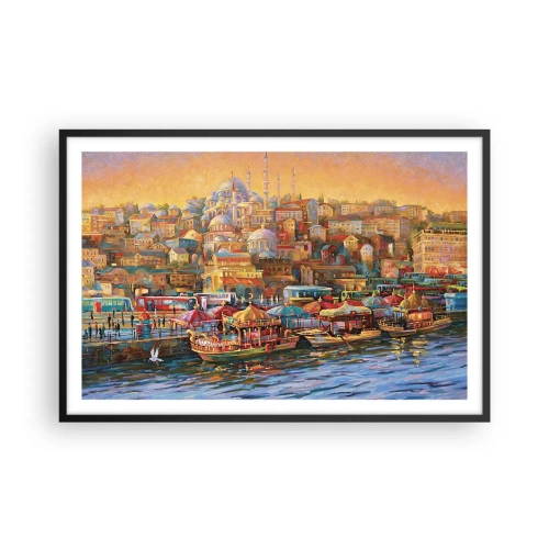 Poster in cornice nera - Racconto da Istanbul - 91x61 cm