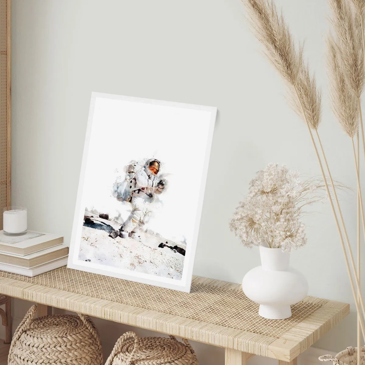 Poster in cornice bianca - L'inviato della Terra - 40x50 cm