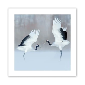 Poster - Danza nella nebbia - 40x40 cm