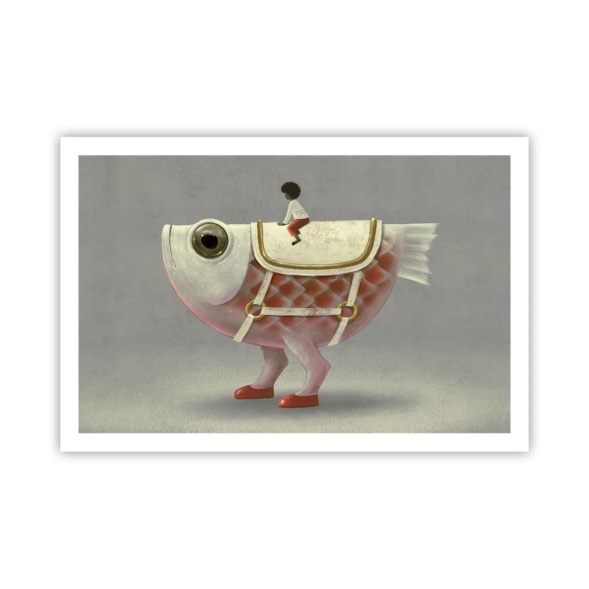 Poster - Il cavaliere del pesce - 91x61 cm