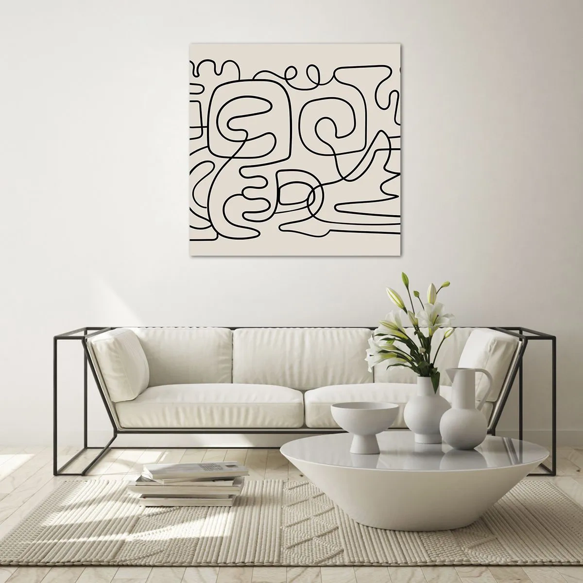 Quadro su vetro - Segui il percorso - 60x60 cm