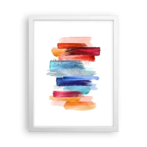 Poster in cornice bianca - In alto e in basso - 30x40 cm