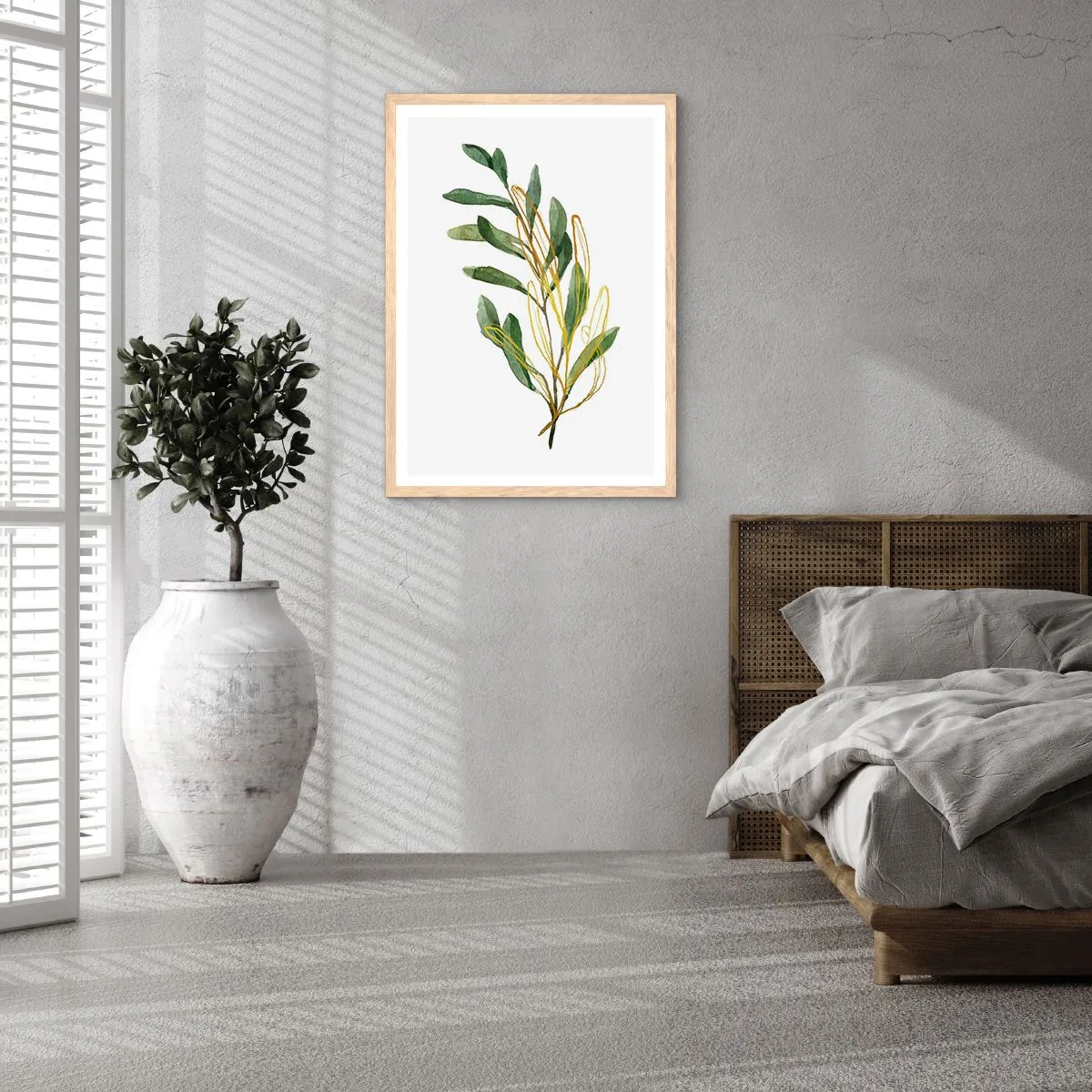 Poster in cornice rovere chiaro - Tutto ciò che è buono - 61x91 cm