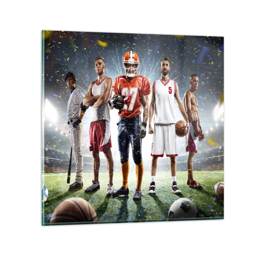 Quadro su vetro - I campi dei gladiatori - 30x30 cm