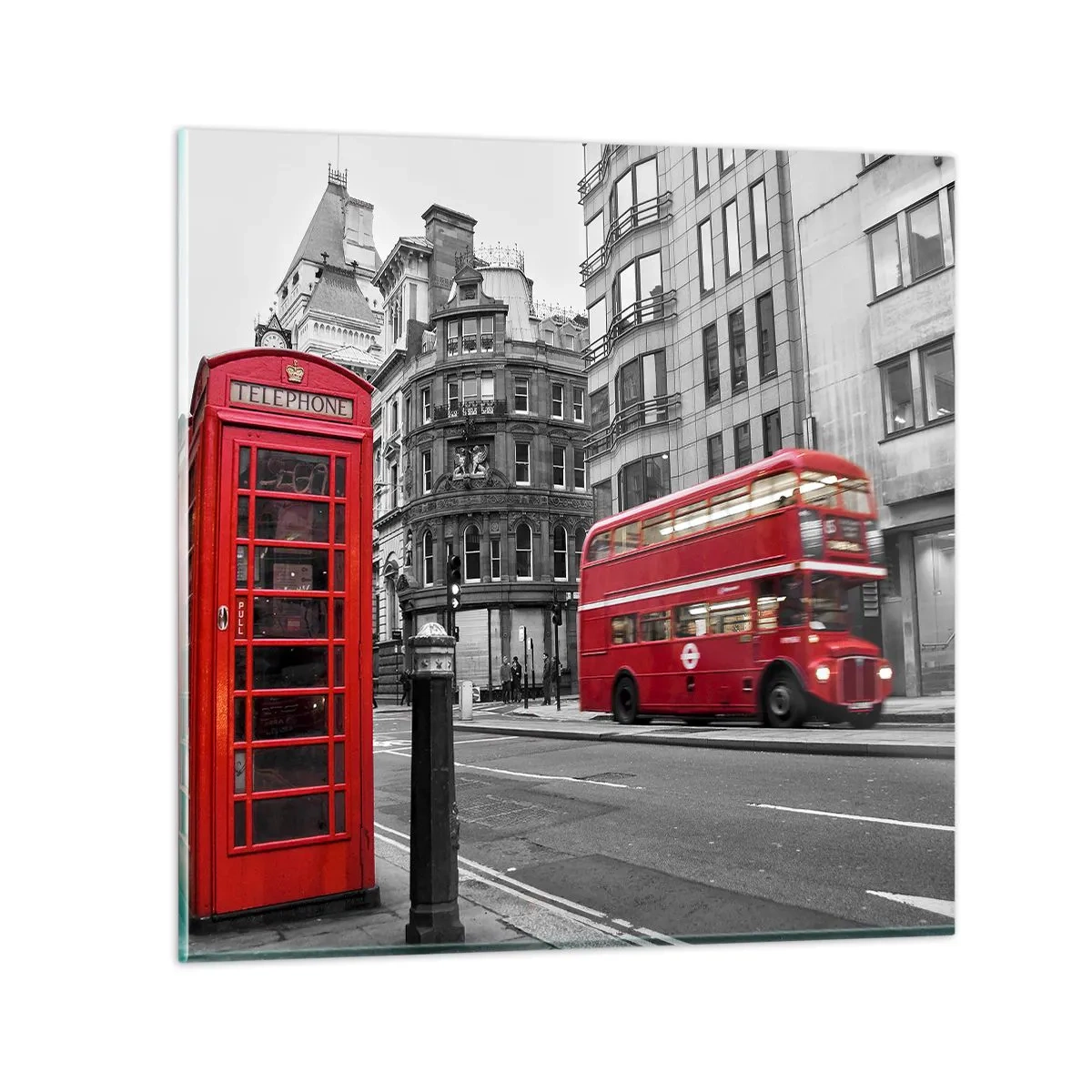 Quadro su vetro - Il più rosso d'Europa - 30x30 cm