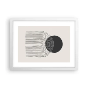 Poster in cornice bianca - Tremore e fiducia - 40x30 cm