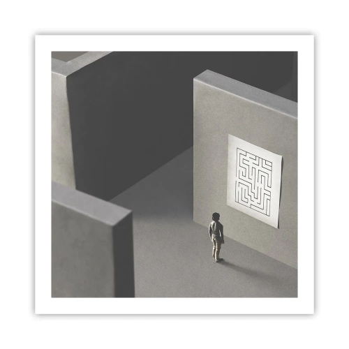 Poster - Ma dove mi trovo? - 60x60 cm