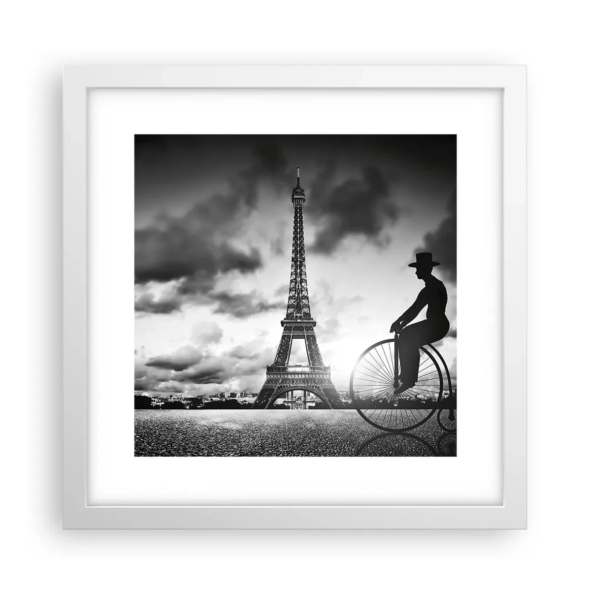Poster in cornice bianca - Nostalgia della Belle Epoque - 30x30 cm