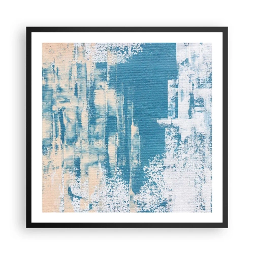 Poster in cornice nera - Attraverso il ghiaccio - 60x60 cm