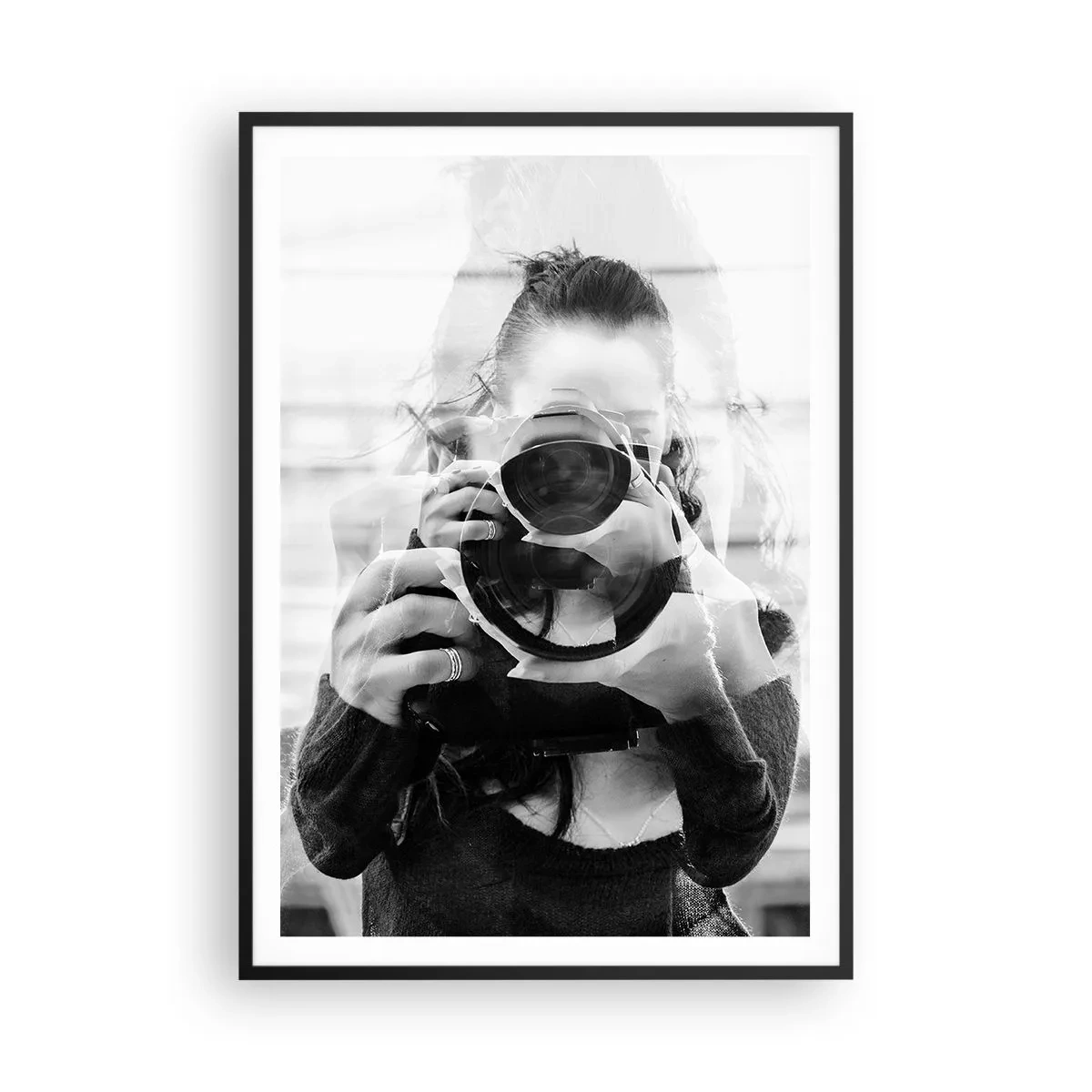 Poster in cornice nera - Il creatore e il materiale - 70x100 cm