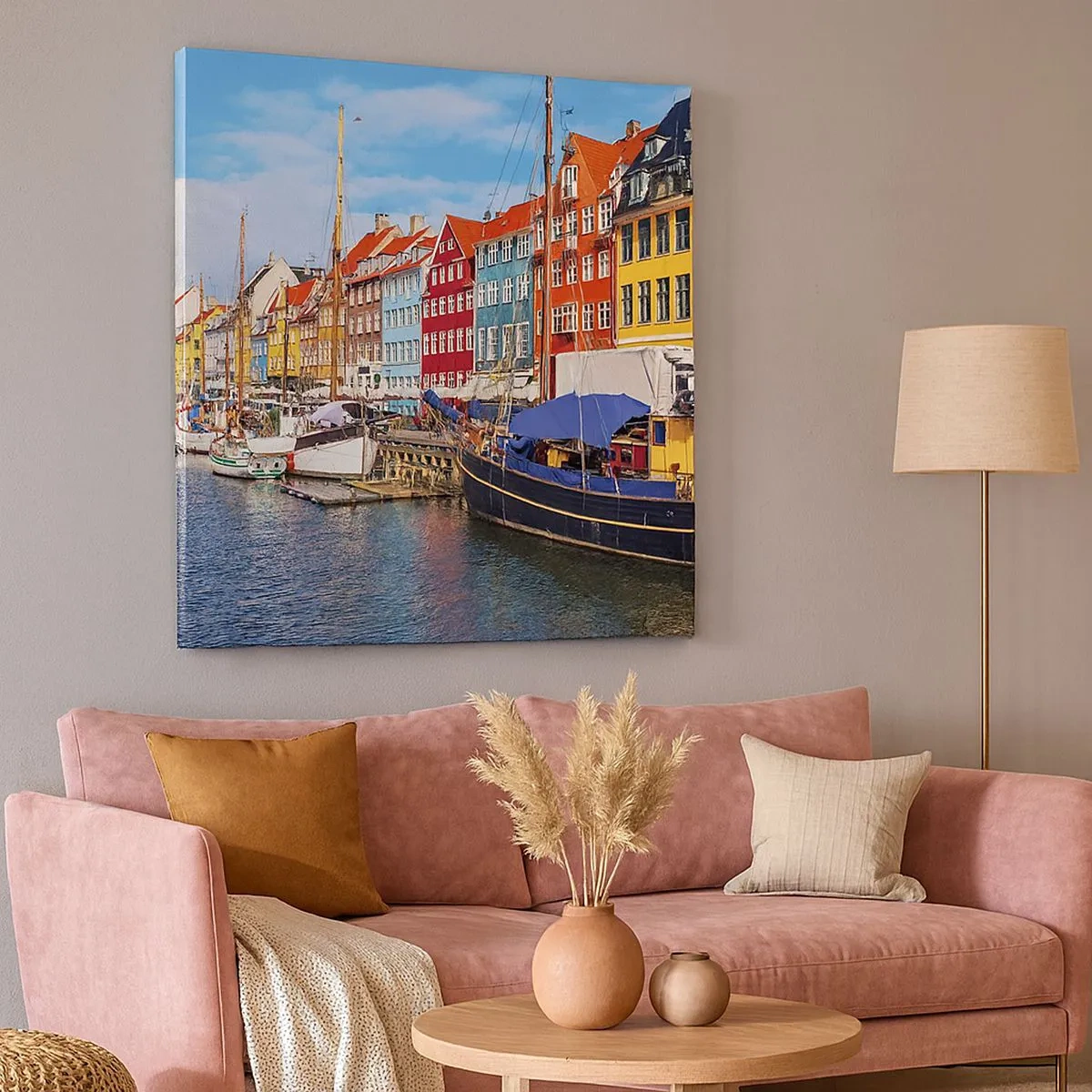 Quadro su tela - Stampe su Tela - Riva gioiosa - 30x30 cm