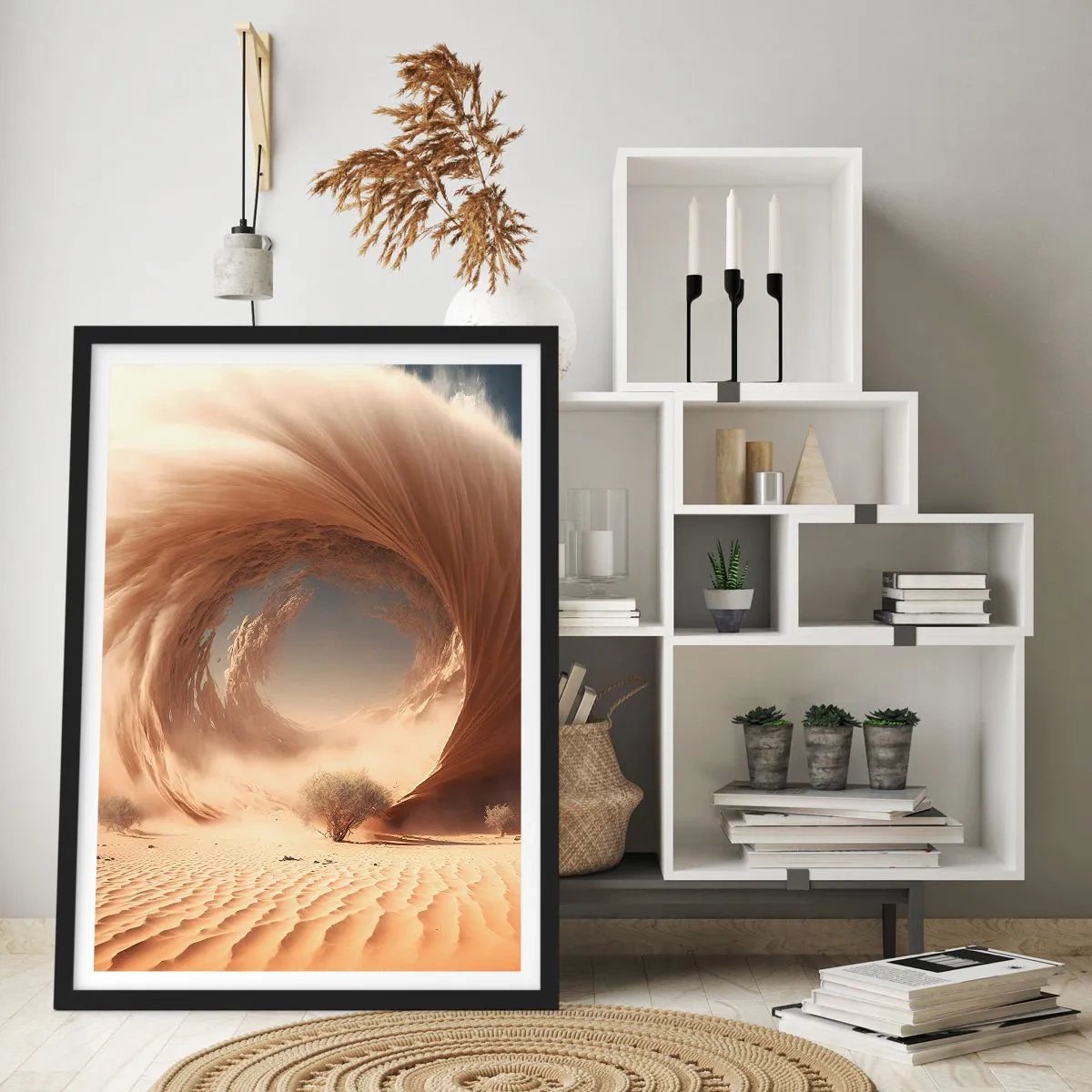 Poster in cornice nera - Il portale è aperto - 40x50 cm