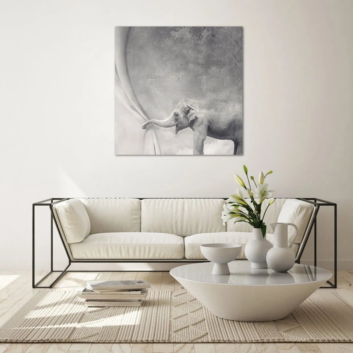 Quadro su vetro - Svelare il mistero - 70x70 cm