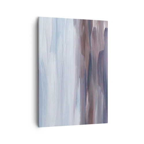 Quadro su tela - Stampe su Tela - Un'astrazione sottile con tratti delicati in toni pastello. - 50x70cm - Gli elementi: l'acqua - Decorazione murale moderna per soggiorno e camera da letto ARTTOR