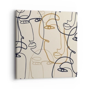 Quadro su tela - Stampe su Tela - Ritratto multiplo - 30x30 cm