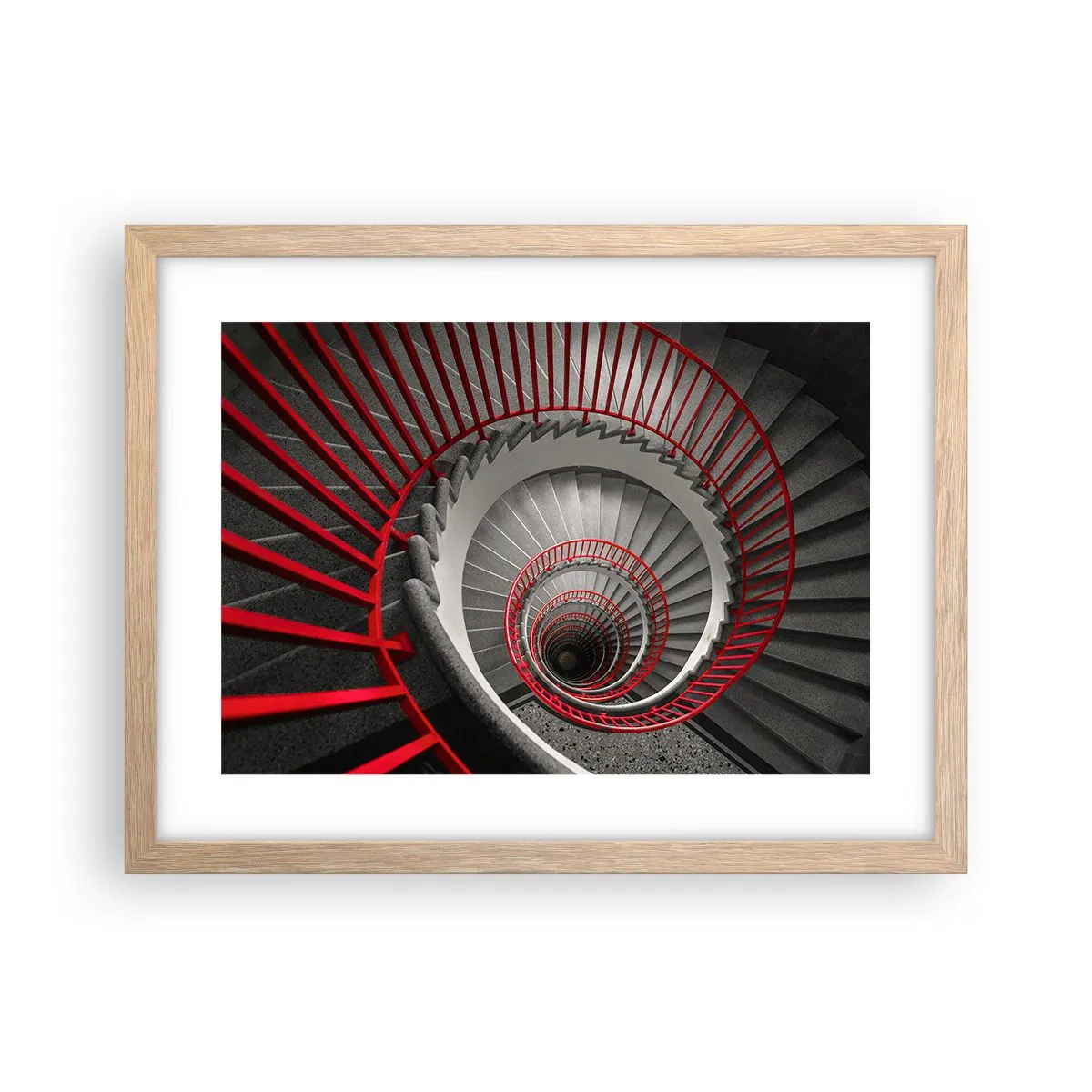 Poster in cornice rovere chiaro - I giochi dell'architettura - 40x30 cm
