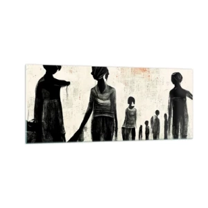 Quadro su vetro - Contro la solitudine - 100x40 cm