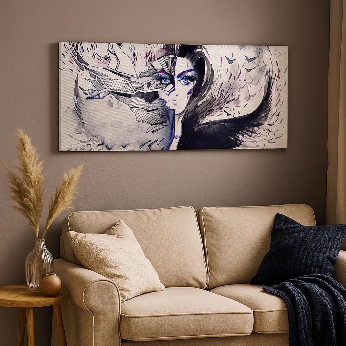 Quadro su tela - Stampe su Tela - Bella e demoniaca - 30x30 cm